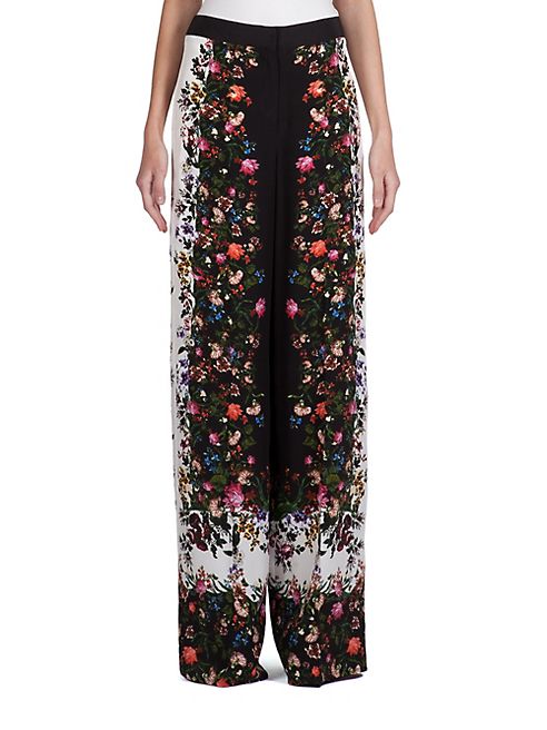 Erdem - Birte Convertine Rose Wide-Leg Trousers