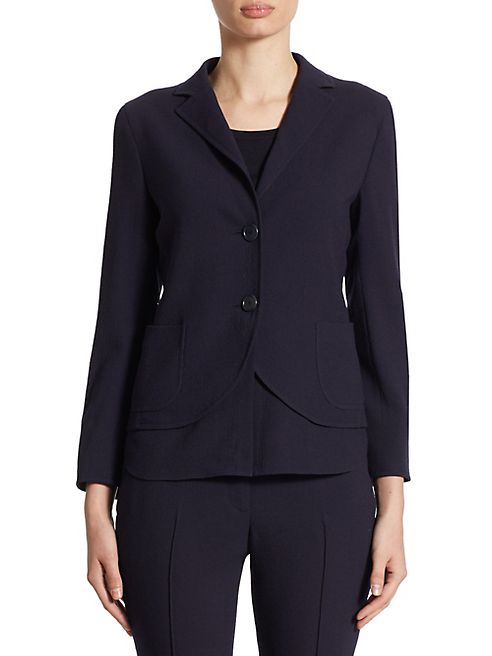 Akris punto - Tropical Wool Removable Hem Jacket