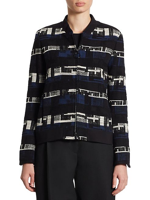 Akris punto - Knit Jacquard Bomber Jacket