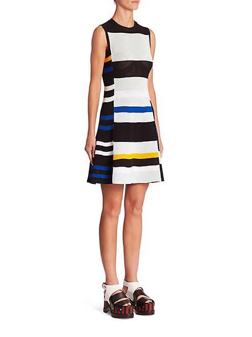 Proenza Schouler - Striped A-Line Dress