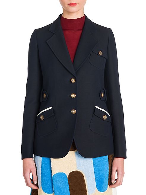 Miu Miu - Notched Wool-Blend Jacket