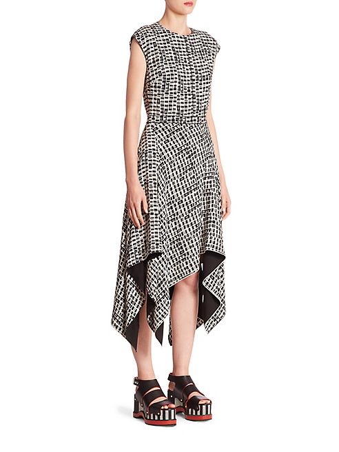 Proenza Schouler - Cap Sleeve Printed Dress