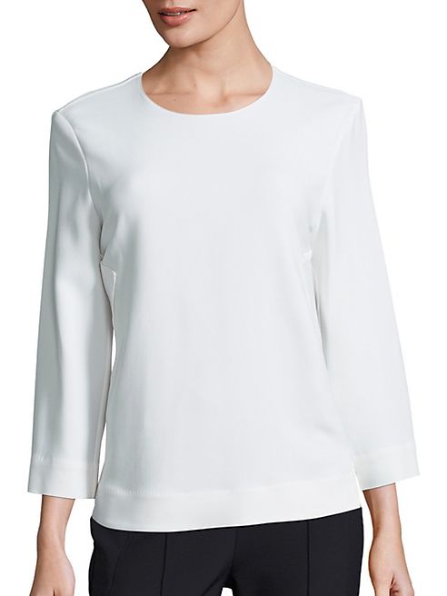 Escada - Long Sleeve Crewneck Top