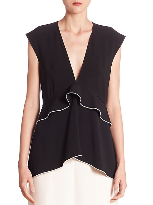 Proenza Schouler - Deep V-Neck Waisted Top