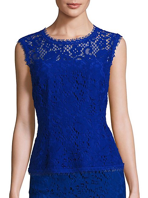 Escada - Cotton Lace Top