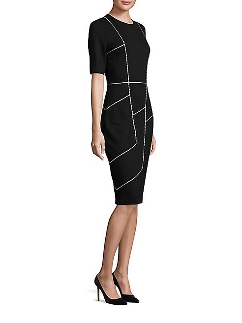 Escada - Stitched Jersey Dress