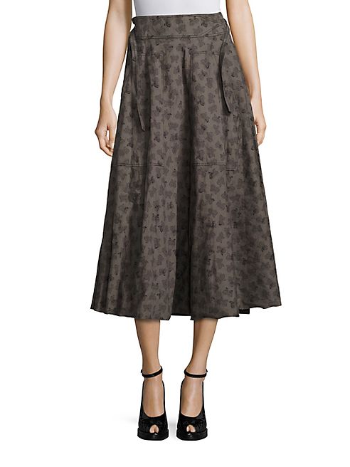 Bottega Veneta - Butterfly Printed Skirt