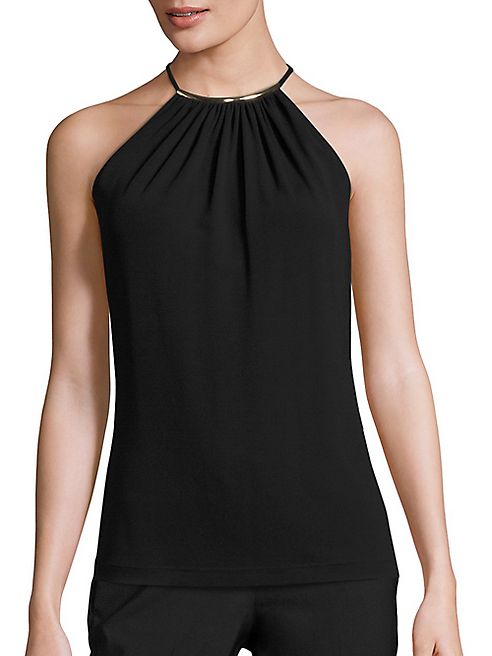 Michael Kors Collection - Solid Halter Top