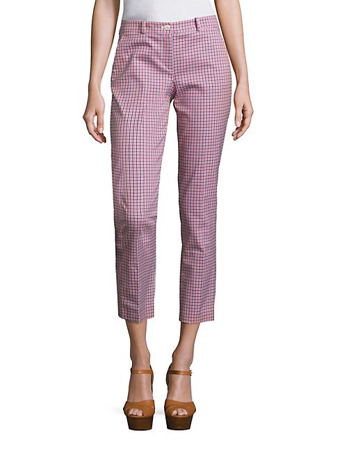 Michael Kors Collection - Checked Cotton Pants