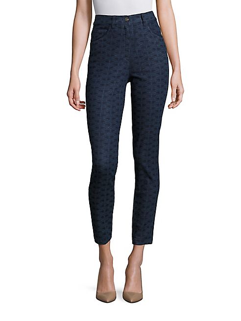 Escada - Wave Printed Denim Jeans