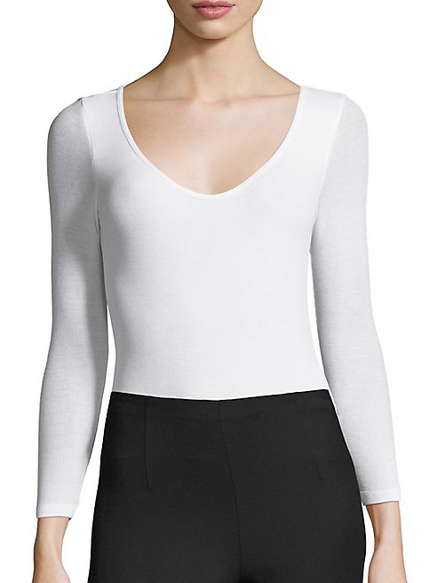 ATM Anthony Thomas Melillo - Ballet Rib-Knit Bodysuit