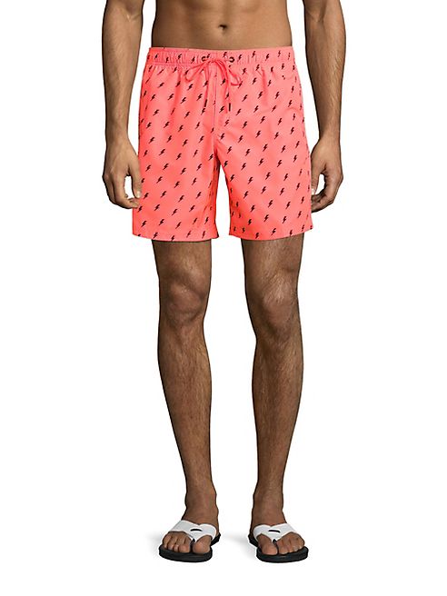 Sundek - Lighting Printed Drawstring Board Shorts