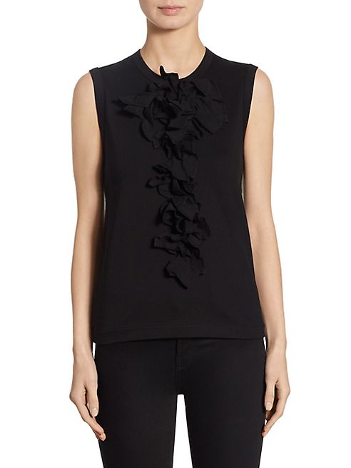 Comme Comme - Ruffled Cotton Tank Top