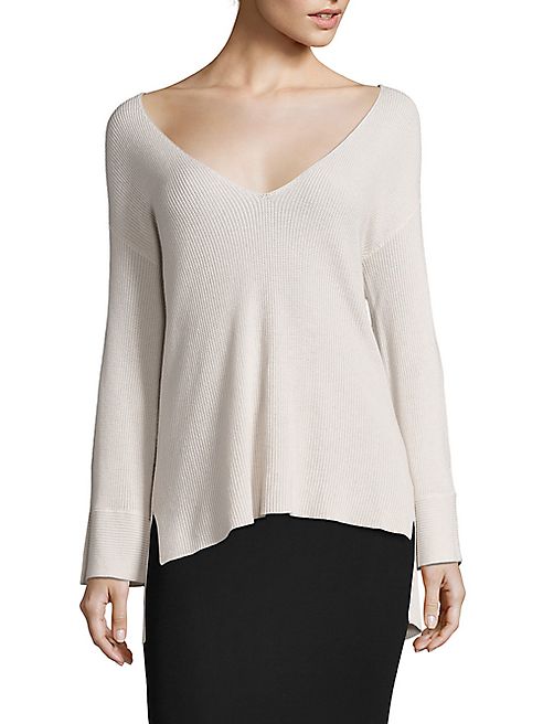 ATM Anthony Thomas Melillo - V-Neck Hi-Lo Sweater