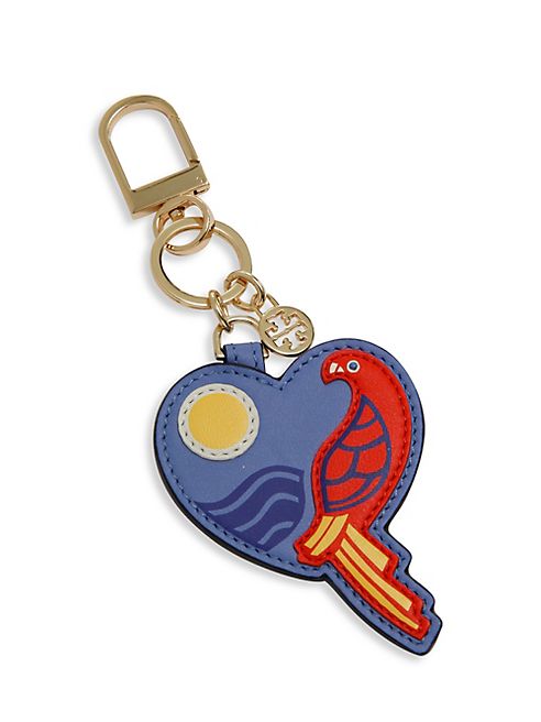 Tory Burch - Parrot Heart Leather Keychain