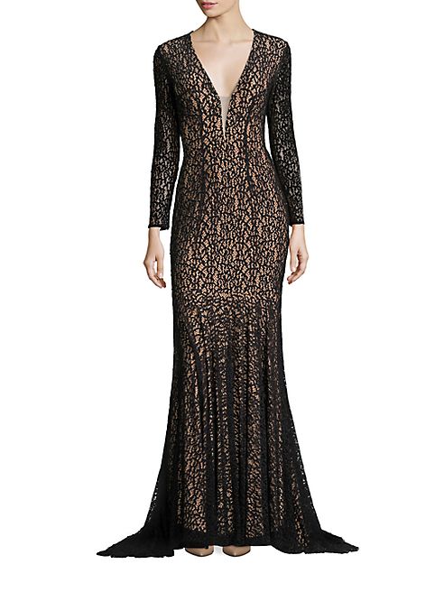 Jovani - Lace Mermaid Gown