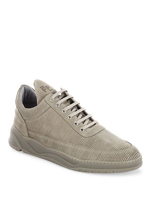 Filling Pieces - Astro Striped Suede Low-Top Sneakers