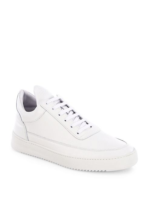 Filling Pieces - Fundament Leather Low-Top Sneakers