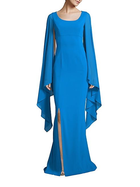 St. John - Silk Cape Dress