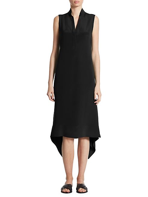 Akris punto - Back Tail Silk Shirtdress