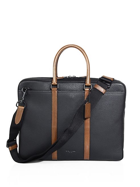 COACH - Metropolitan Pebbled Leather Briefcase