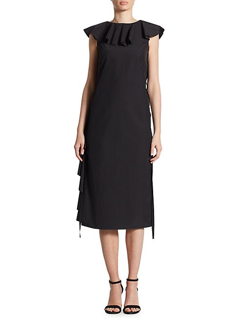 Akris punto - Ruffle Poplin Dress