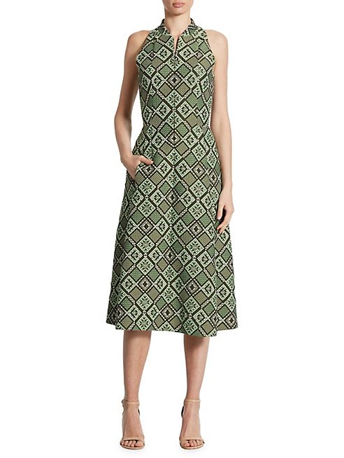 Akris punto - Diamond Jacquard Zip-Front Dress