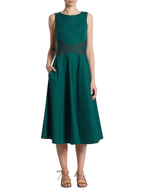 Akris punto - Crisscross Poplin Dress