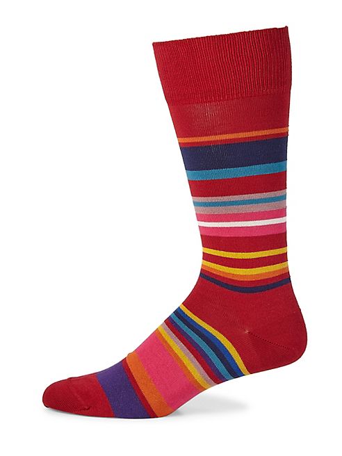 Paul Smith - Spag Multicolor Stripe Knitted Socks