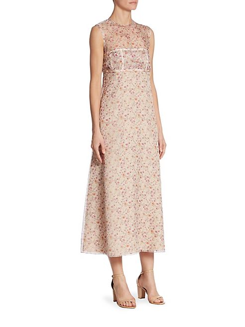 Calvin Klein Collection - Floral Silk Dress