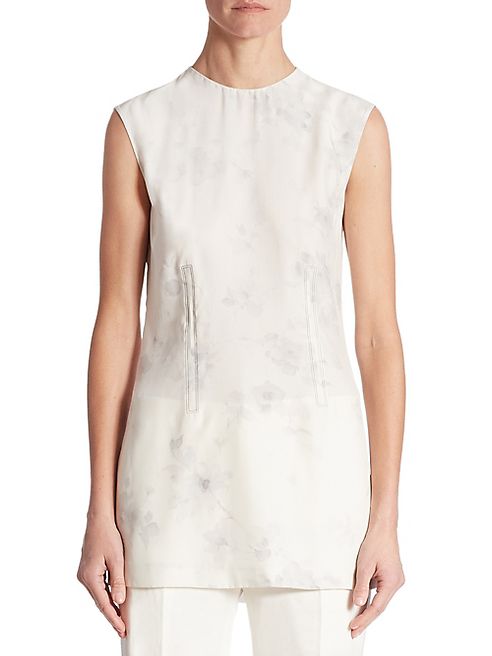 Calvin Klein Collection - Sleeveless Faded Blouse