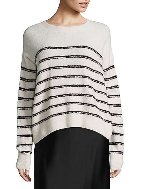 Vince - Textured Striped Pullover