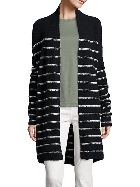 Vince - Textured Striped Cardigan