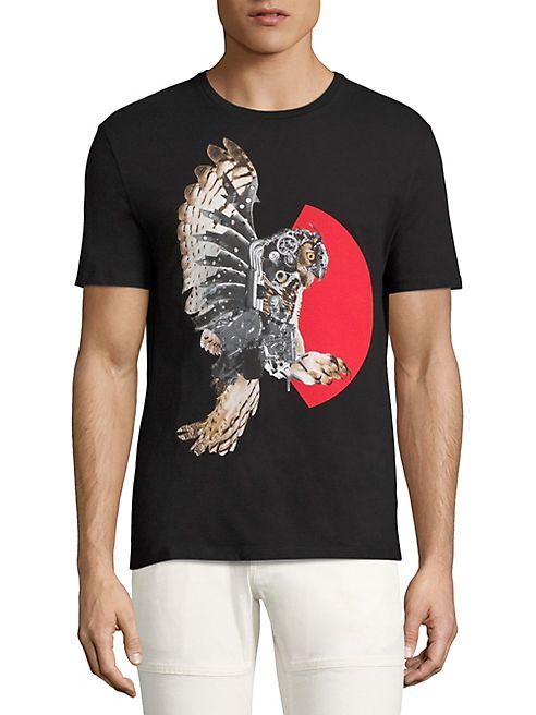 Neil Barrett - Mechanical Owl Printed Tee