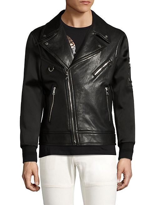 Neil Barrett - Lambskin Biker Bomber Jacket