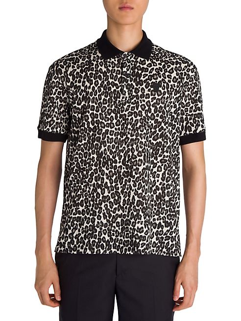 Alexander McQueen - Leopard Printed Polo