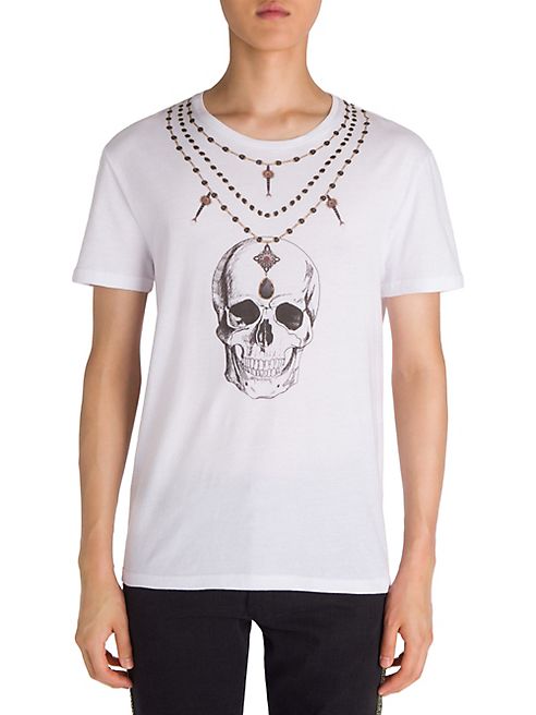 Alexander McQueen - Skull Necklace Graphic Tee