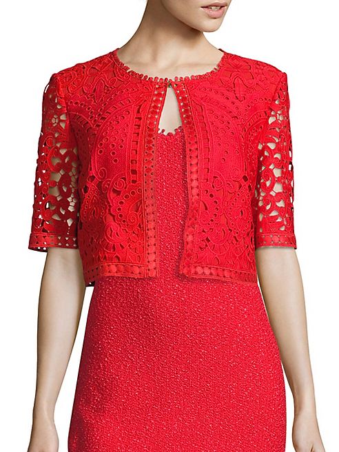 St. John - Embroidered Lace Jacket