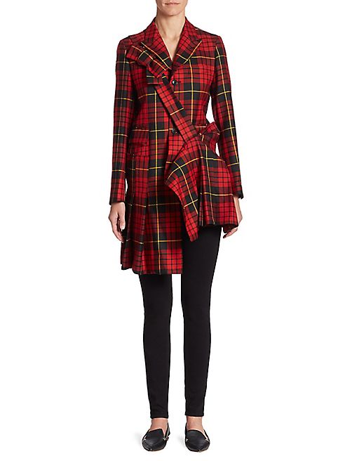 Comme des Garcons - Plaid Suspender Jacket