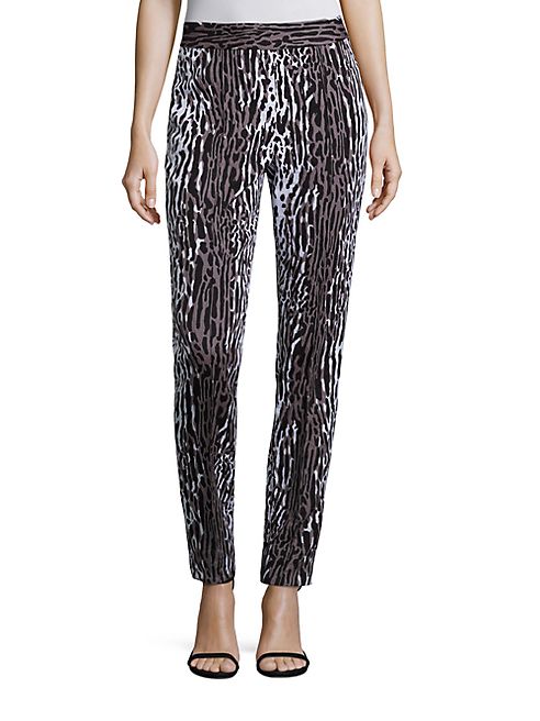 St. John - Leopard Printed Pants