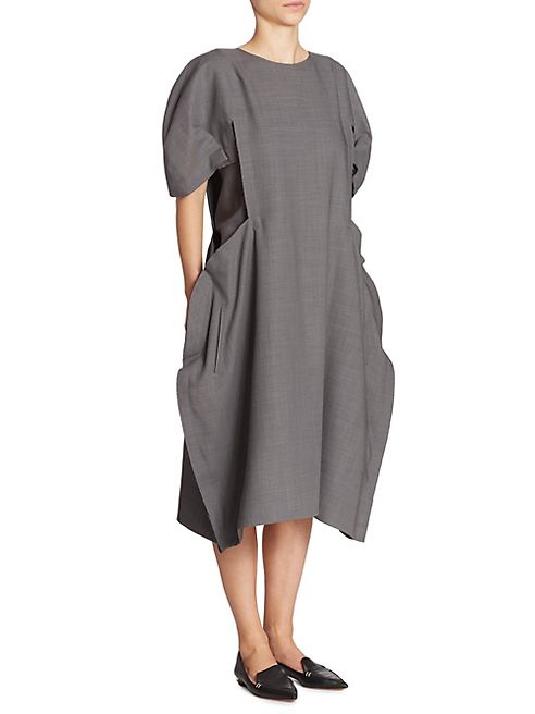 Comme des Garcons - Solid Wool-Blend Dress