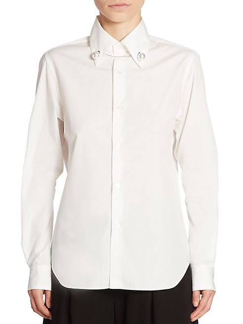 noir kei ninomiya - Pearl Button Front Shirt