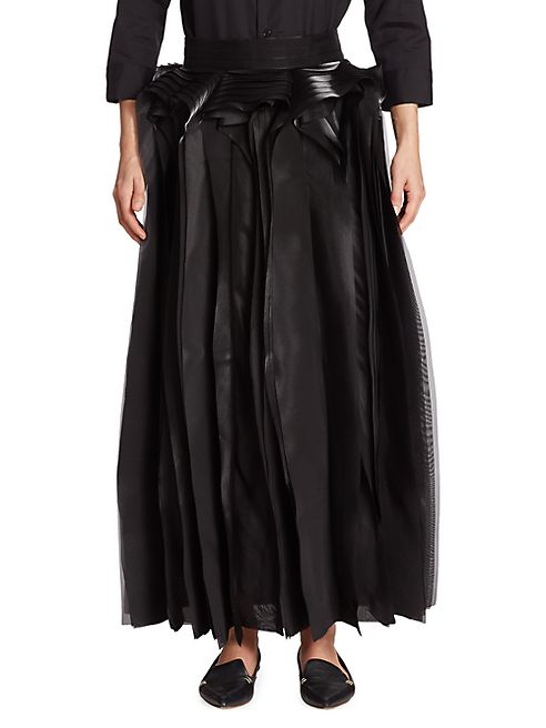 noir kei ninomiya - Layered Maxi Skirt