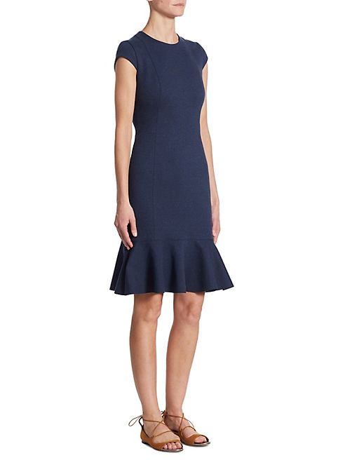 Akris punto - Volant Hem Dress