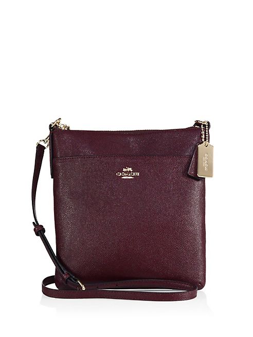 COACH - Courier Grosgrain Leather Crossbody Bag