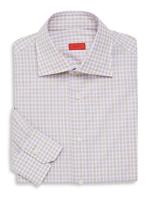 ISAIA - Regular-Fit Check Dress Shirt