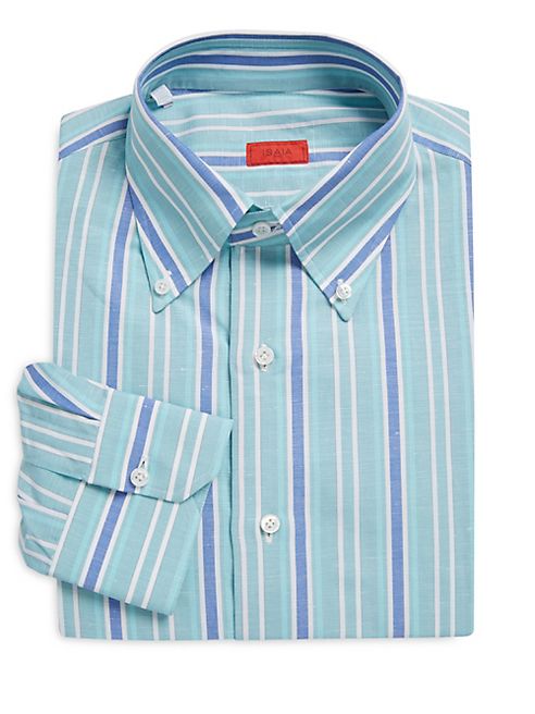 ISAIA - Regular-Fit Striped Dress Shirt