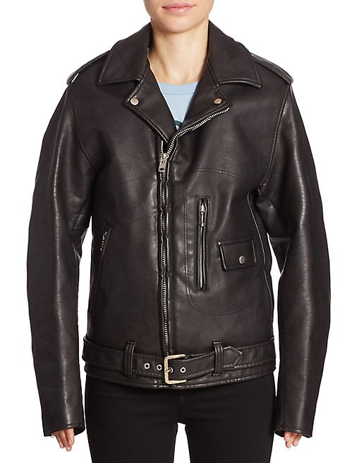 Junya Watanabe - Faux Leather Moto Jacket