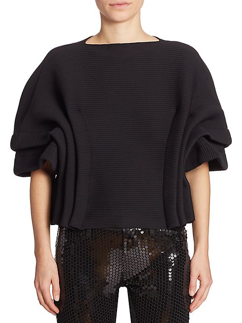 Junya Watanabe - Ruched Boatneck Top