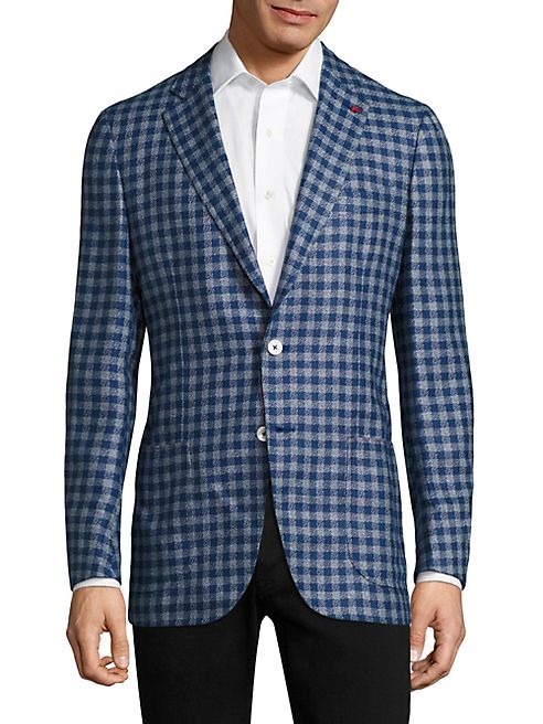 ISAIA - Gingham Wool Jacket